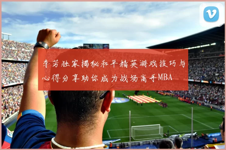 李芳独家揭秘和平精英游戏技巧与心得分享助你成为战场高手MBA